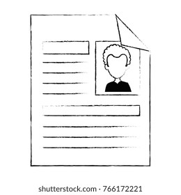 curriculum vitae isolated icon