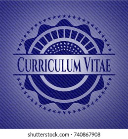 Curriculum Vitae with jean texture