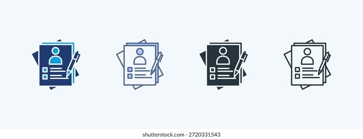 Curriculum Vitae Multiple Style Icon Collection