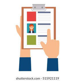 curriculum vitae paper isolated icon