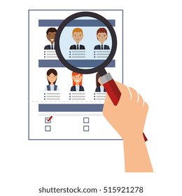 curriculum vitae paper isolated icon