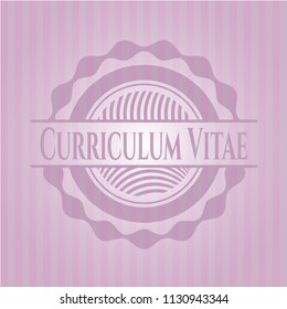 Curriculum Vitae pink emblem