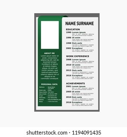 curriculum vitae simple template