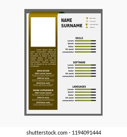 curriculum vitae simple template
