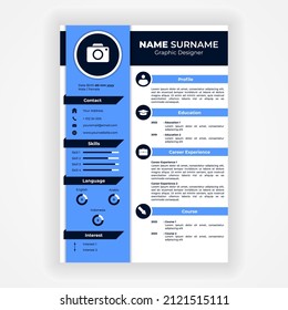 Curriculum Vitae Template Flat Design