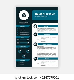 Curriculum Vitae Template Flat Design