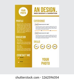 curriculum vitae template simple design