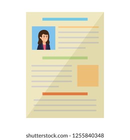 curriculum vitae of woman document