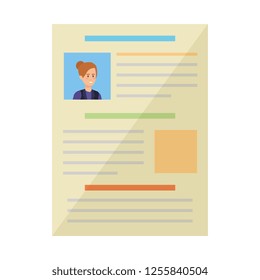 curriculum vitae of woman document