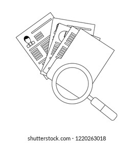Curriculum Vitae and work black and white