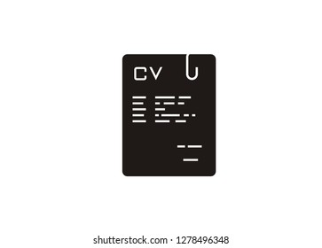 curriculum vitae/cv file simple icon