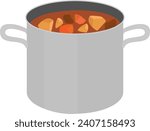curry beef stew in a large pot