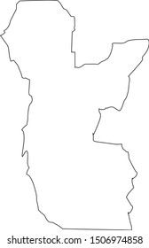 Curry County Map In Oregon State