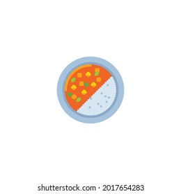 curry Icon Isolated On White Background