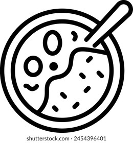 Curry Icon. Curry and rice icon