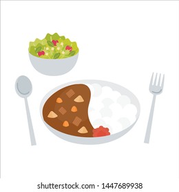 curry rice - japanese polular menu