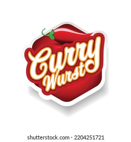 Curry Wurst German Food Sign