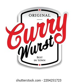 Curry Wurst German Food Sign