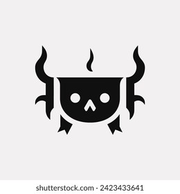 Cursed cauldron icon - Simple Vector Illustration