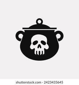 Cursed cauldron icon - Simple Vector Illustration