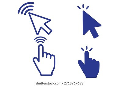 Conjunto de iconos de vector de cursor eps 10 archivo 