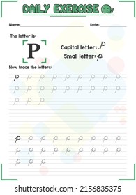 Práctica de seguimiento de letras cursivas y ejercicio de escritura a mano para niños de escuelas primarias y de jardines de infancia