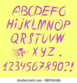 Cursive alphabet vector