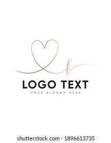 A cursive and beautiful hand brushed letter type F  logo template, Vector logo for business and company identity 
