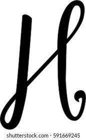 Cursive H