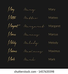 Cursive and Hand-drawn signature with initial M