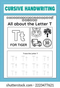 Cursive Handwriting Worksheet for kids