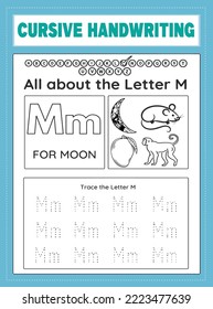 Cursive Handwriting Worksheet for kids