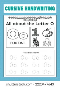 Cursive Handwriting Worksheet for kids