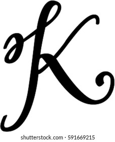 437 Cursive K Images, Stock Photos & Vectors | Shutterstock