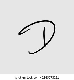 Cursive Letters Initial Signature Logo Handwriting Calligraphy