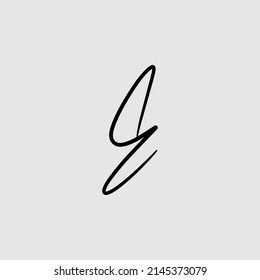 Cursive Letters Initial Signature Logo Handwriting Calligraphy