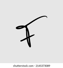 Cursive Letters Initial Signature Logo Handwriting Calligraphy