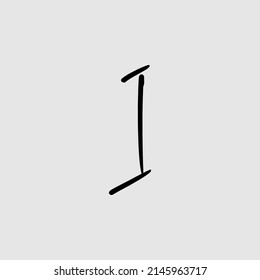 Letras cursivas Firma inicial Caligrafía de escritura a mano con logotipo