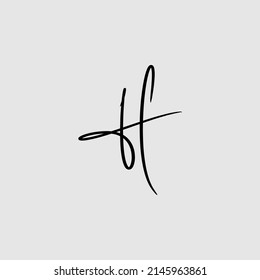Cursive Letters Initial Signature Logo Handwriting Calligraphy