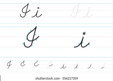 Similar Images, Stock Photos & Vectors of Cursive letters for learning ...