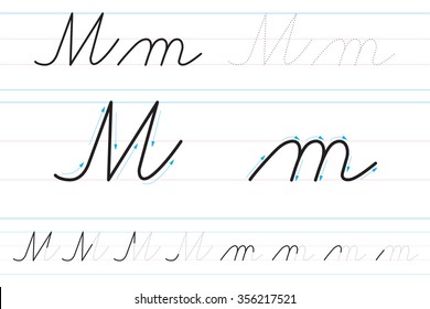 860 Cursive letters m Images, Stock Photos & Vectors | Shutterstock