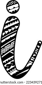 CURSIVE MAORI MANDALA ALPHABET LETTERS