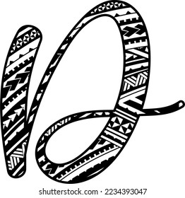 CURSIVE MAORI MANDALA ALPHABET LETTERS