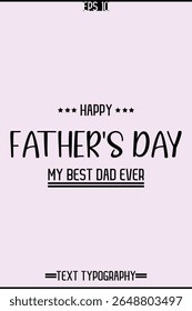 Cursive Text Typography Of Happy Father's Day Vertical Template Image