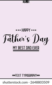 Cursive Text Typography Of Happy Father's Day Vertical Template Image