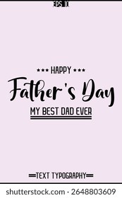 Cursive Text Typography Of Happy Father's Day Vertical Template Image