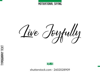 Cursive Typography Text Inspirational Caption