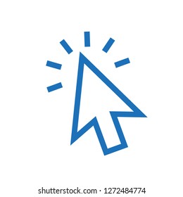 Cursor arrow, clicking icon