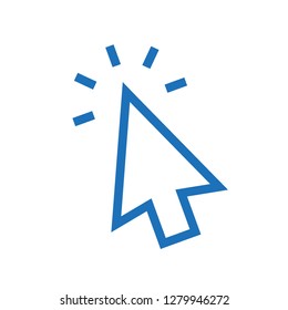 Cursor arrow, clicking icon
