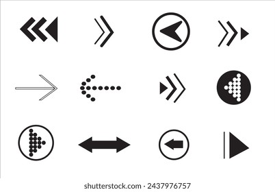 Cursor de flecha, Icono de flecha curva Vector Art, Iconos y Gráficos